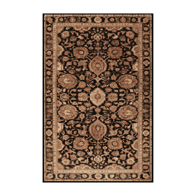 Machine Washable Persian Brown Area Rug