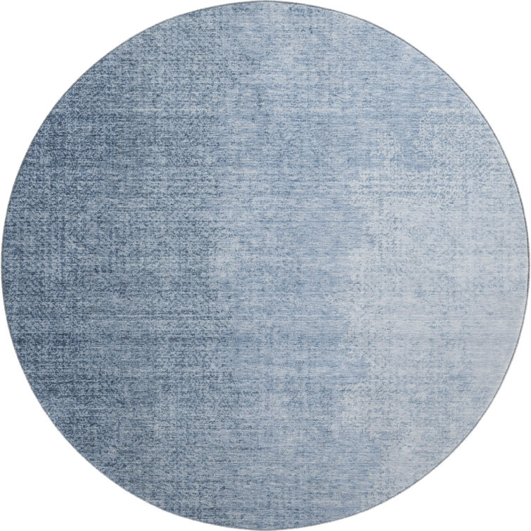 Premium Machine Washable Prisco Blue Rug
