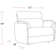 Upholstered Extra Wide Glider Power Recliner with Round Arms