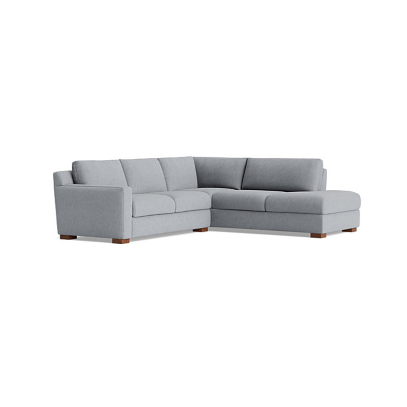 Catalina Sectional, Performance Weave - Zinc, Right Hand Facing