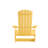 Balasi Poly Resin Folding Adirondack Chair-Indoor/Outdoor Patio Chair-1939557107