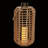 Hemp Rope Wooden Lantern With Flickering Led Lights, Garden Light Décor, Rustic Outdoor Lantern For Patio, Lawn, And Yard