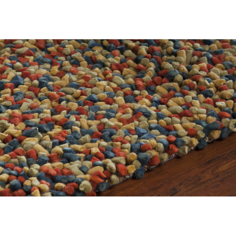 Gems Blue/Gray Area Rug, Brown/Yellow, Rectangle 9' x 13'