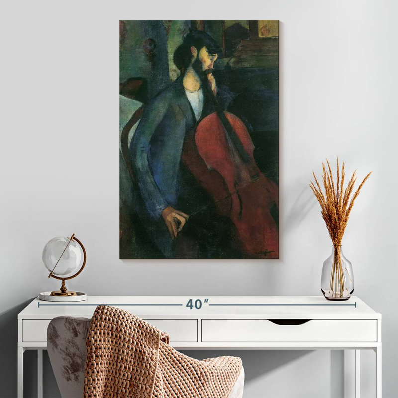 Abarca The Cellist 1909, 30" H x 20" W