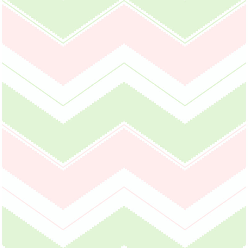 Rouleau de chevrons Teneha, Rose/vert