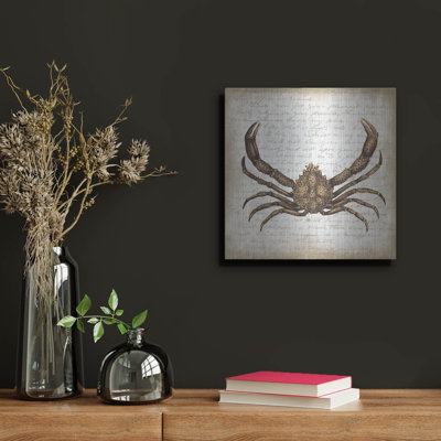 'Crab 2' by Erin Clark Metal Wall Art