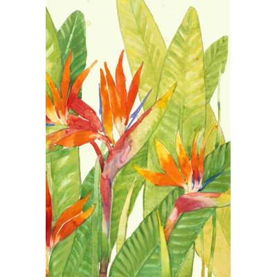 Aquarelle de fleurs tropicales IV
