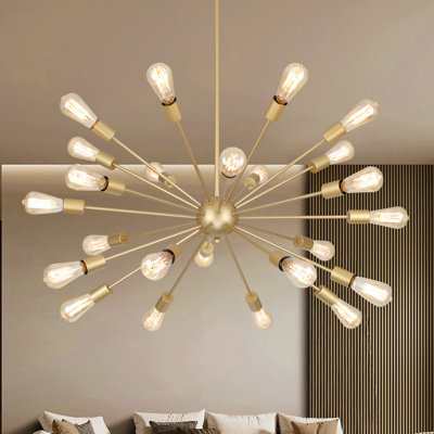 Spoutnik Lustres, luminaire campagnard moderne, éclairage Mid-Century rétro industriel suspendu pour salon, salle à manger, îlot de cuisine, vestibule