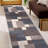 Allyne Geometric Tufted Blue/Cream/Gray Non-Slip Rubberback Area Rug-2045413822