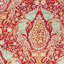Coussin Christopher matelassé à motif floral avec motif de paon imprimé carré décoratif pour canapé-lit de chambre à coucher-123061174-122529067