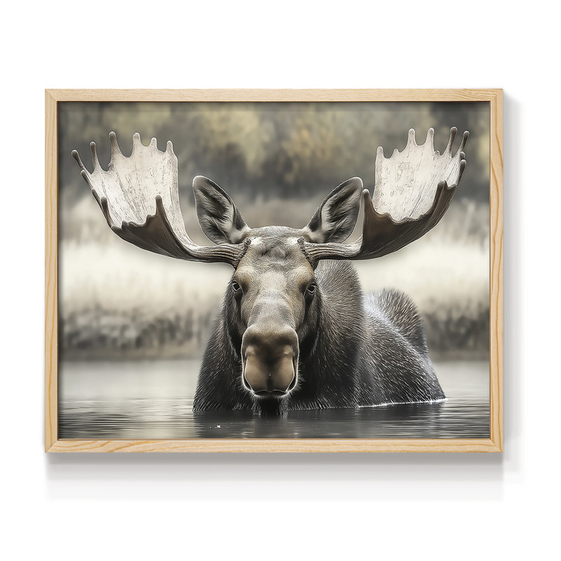 Abstract Nautical Series-CXCV -Framed Print - Restickable, 8" H x 10" W, Natural