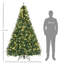 Sapin de Noël artificiel illuminé 7 pi avec branches réalistes, 700 lumières DEL blanc chaud et 2154 pointes
