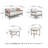 Big Creek Cove Outdoor Loveseat With Chairs And Tables Set (Set Of 5)