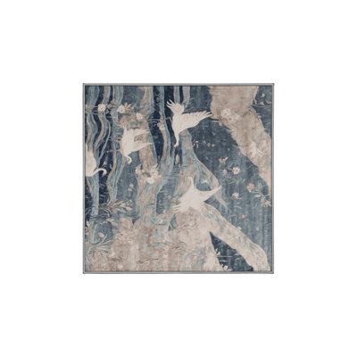 Tapis gris soyeux et moelleux