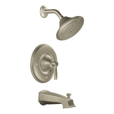 Rothbury Pressure Balance Tub and Shower Faucet Trim with Lever Handle and Moentrol