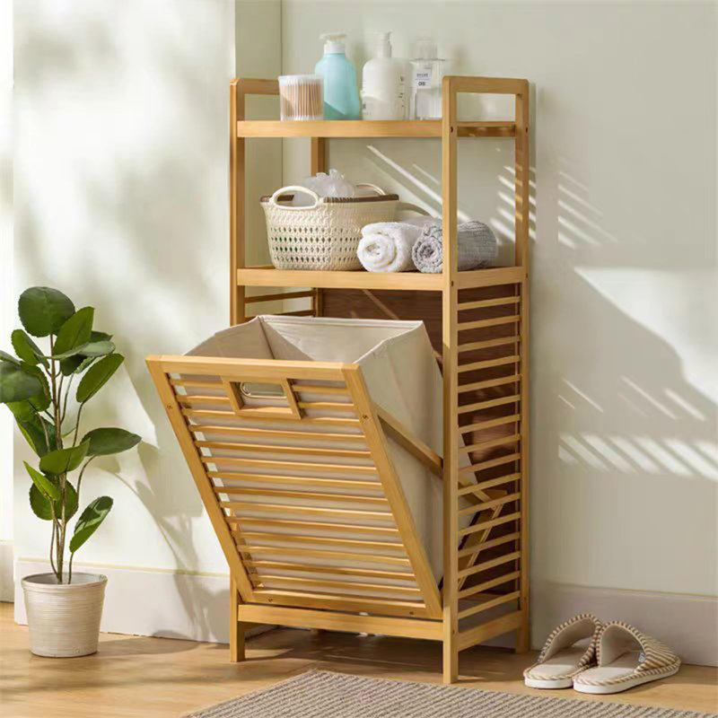 Bamboo Laundry Hamper with Handles