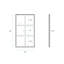 Virage 34 x 58 encadré fixe 3/8 po (10 mm) Porte de baignoire en verre trempé transparent avec cadre noir mat