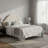 Beige Classic Arched Tufted Headboard-1177071911