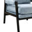 Chaise rembourrée en chenille bleue de style Mid-Century moderne - sièges confortables, dossier amovible, structure en bois robuste avec revêtement luxueux, coussin réglable, solide-1104574497