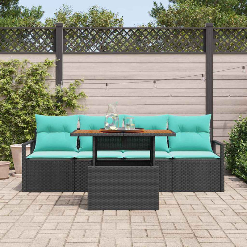 Ensemble de canapé de jardin avec rangement 5 pièces vidaXL