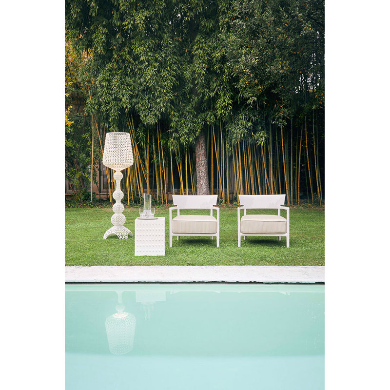 Eur Accent Stool, White