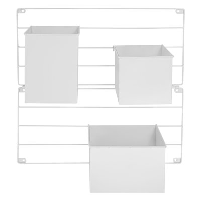 19.69" Wall Pot Planter with 3 Pots