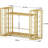 Wall Mounted Wine Rack, 48.6" W x 9.8" D x 21.6" H