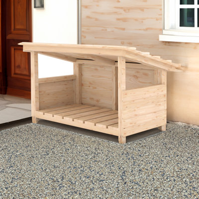 6 Pair Solid Wood Boot Storage
