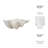 Decorative Bowl Resin Polyresin Wavy Shell Design Coastal Style for Home Office Bedroom Living Room Centerpiece Display - 5" Ivory & Tan