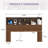 Modern Wooden Bookcase Headboard with Adjustable LED Lights & Charging Station – Queen & King Sizes, Scroll Down for Assembly Video-1466048436-1472337828