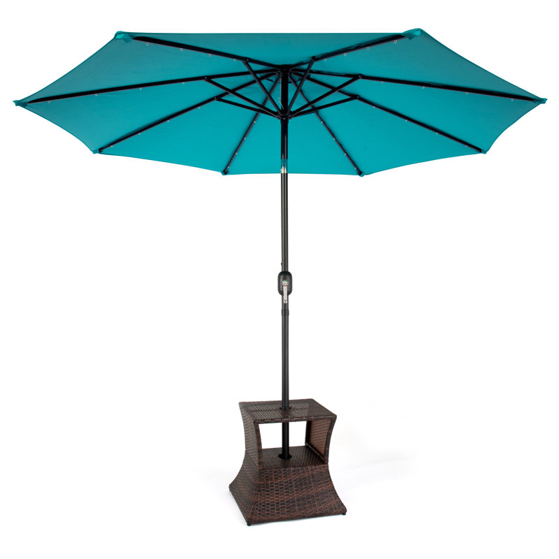 Porte-parapluie carré pe en rotin Lininger