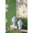 47x15.5x31" Rectangular Console Table with Elegant Floral Design and Mirrored Silver Finish