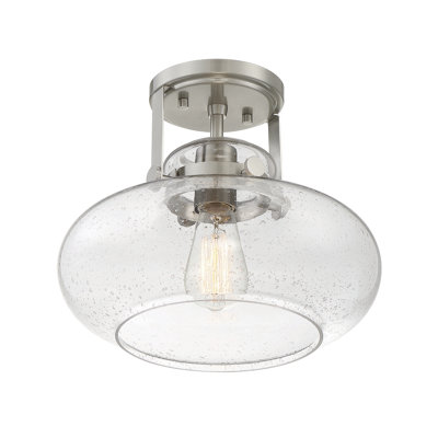 Deebora Glass Semi Flush Mount
