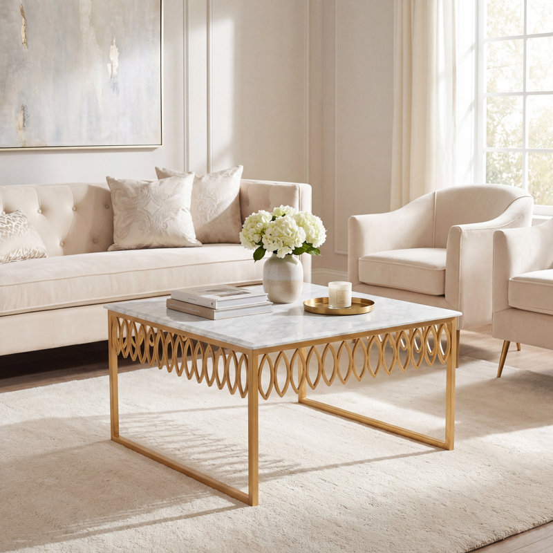 Vania Marble Top Coffee Table