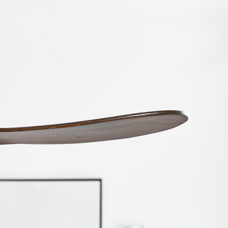 Maverick Downrod Ceiling Fan, Matte Black with Dark Walnut Blades, 52"