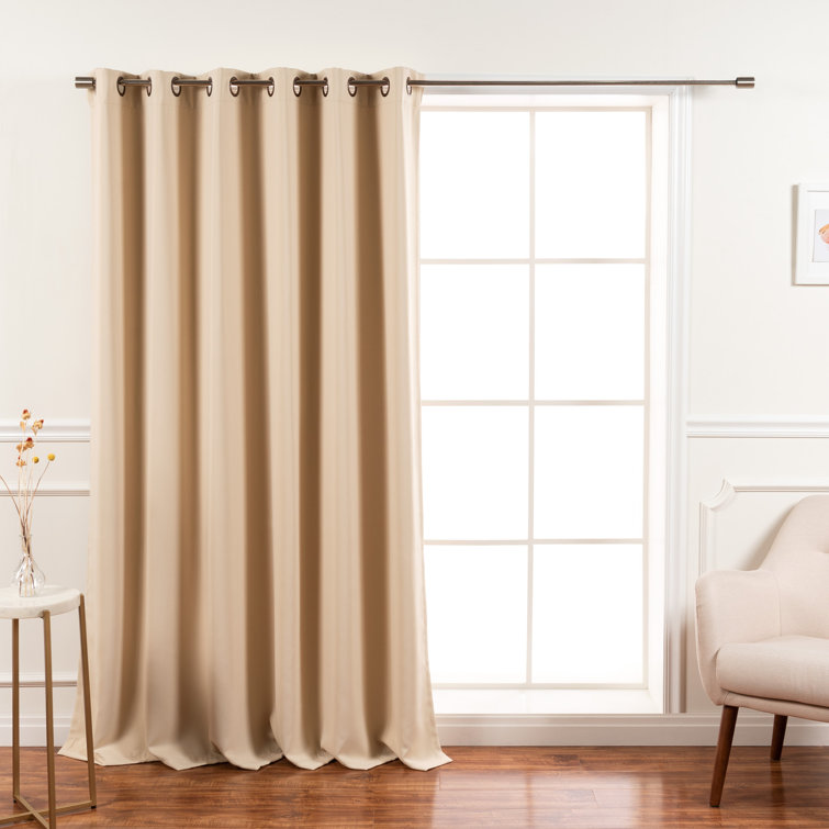 Scarsdale Solid Blackout Thermal Grommet Single Curtain Panel