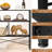 3Tier Behind Couch Table Skinny Thin Sofa Table With Storage