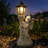 Angel Lamp Column Statue Set