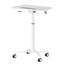 Support d'ordinateur portable blanc pour ordinateur portable avec plateau réglable en hauteur et inclinable blanc