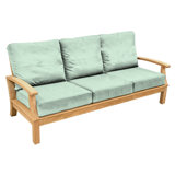 Monterey Outdoor Teak Sofa 3 - Seater with Sunbrella Cushions