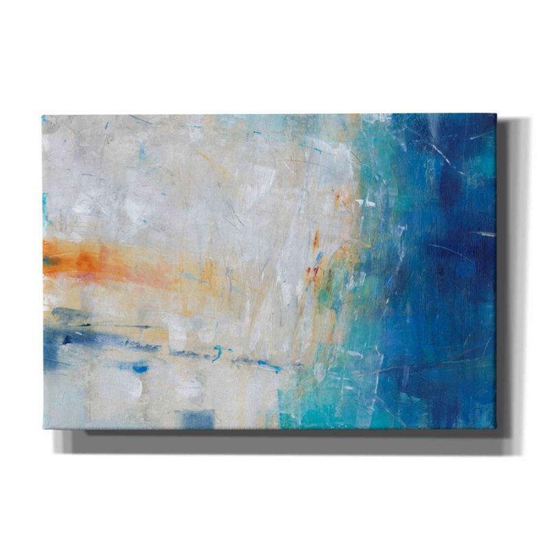 «Blue Grotto I» par Tim O'toole, art mural sur toile, H 18 po x l 26 po x P 0,75 po