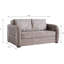 Collection convertible avec rangement, lit beige pour petits espaces, revêtu de microsuède, capacité de poids de 600 lb, coussins épais et confortables, rangement facile à assembler près du canapé-lit, microsuède