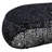 Cindie Oval Coffee Table Black-931112537