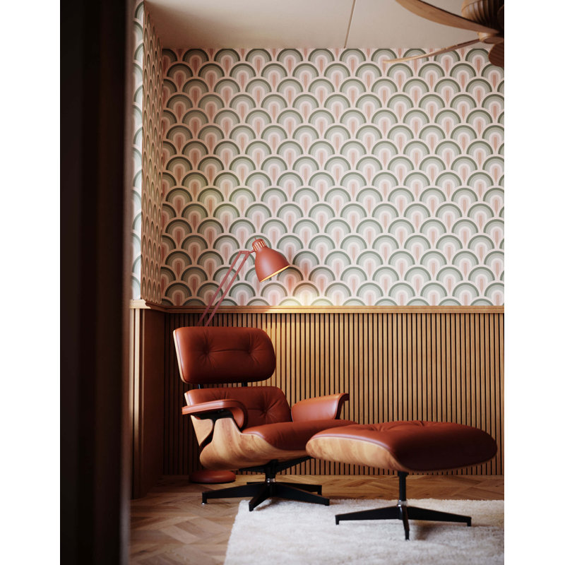 Shantel 7m x 75cm Wallpaper Roll, Green