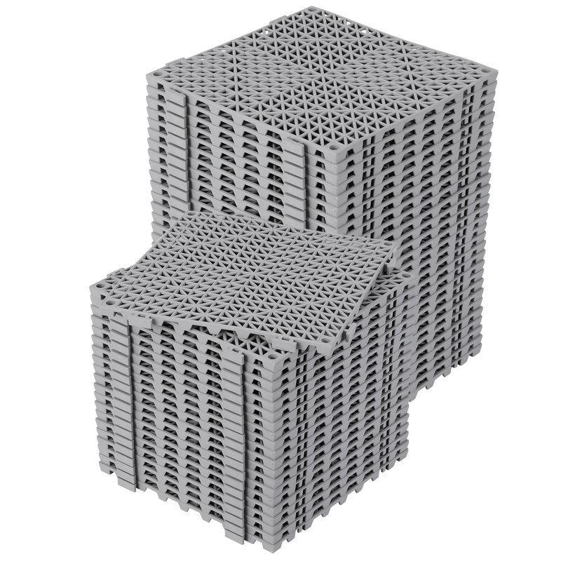 30cm L x 30cm W Interlocking Deck Riser / Shim, Grey