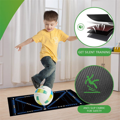 Tapis d'entraînement de football antidérapant et anti-bruit pour enfants