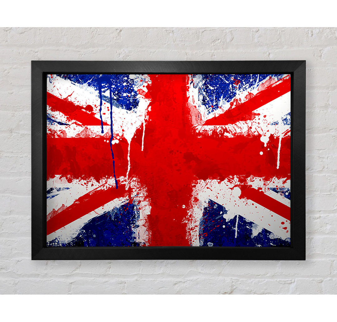 Antoinet Uk Flagge Gerahmter Druck Wandkunst