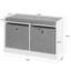Brunnet Polyester Upholstered Storage Bench