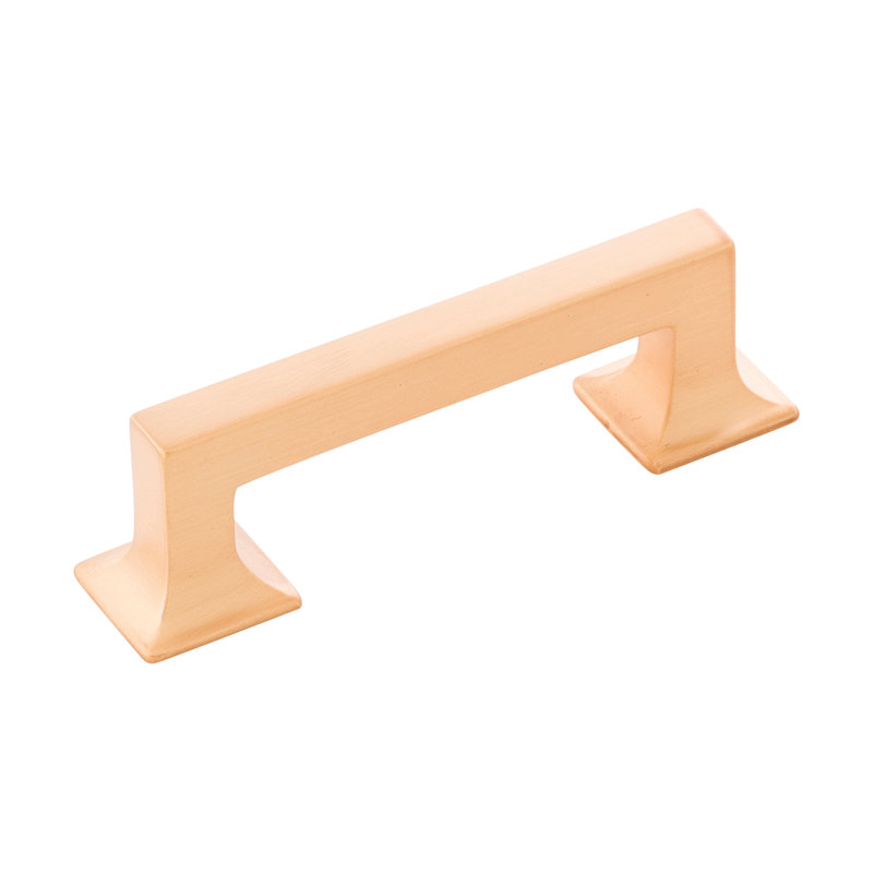 Studio Collection Handle Pull - 3" Center to Center Cabinet Pull Brushed Golden Brass - Transitional Hardware for Drawers & Cabinets