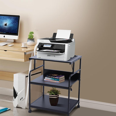 Printer Stand, Large Printer Table, Printer Stand with Storage,